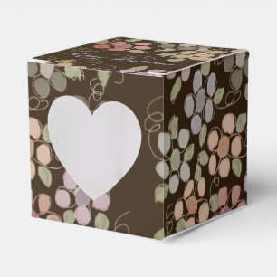 Caixa de Favor de Chocolates de Coração em Papel