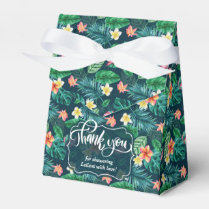 Caixa de Favor de Chuva Havaiana de Folhas Tropica