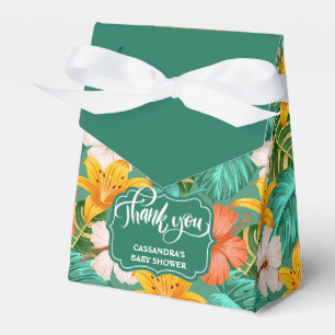 Caixa de Favor de Chuveiro de Bebê Havaiano Tropic