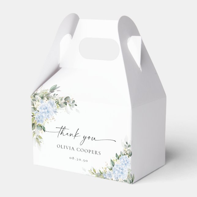 Caixa de Favor de Chuvinha de Bebê Floral Hortênsi (Frente)