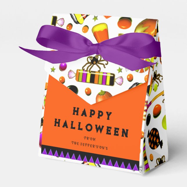 Caixa de Favor de Doces de Halloween (Frente)