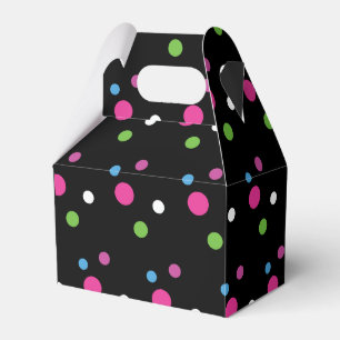 Caixa de Favor de Doces Glow Party Dots