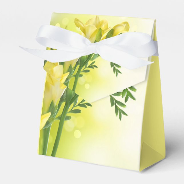 Caixa de Favor de Festa com Impressão Floral (Frente)