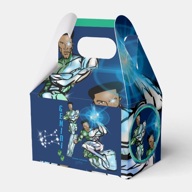 Caixa de Favor de Festa do Tema Gêmeos (Frente)