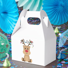 Caixa de Favor de Festa Minimalista com Veado