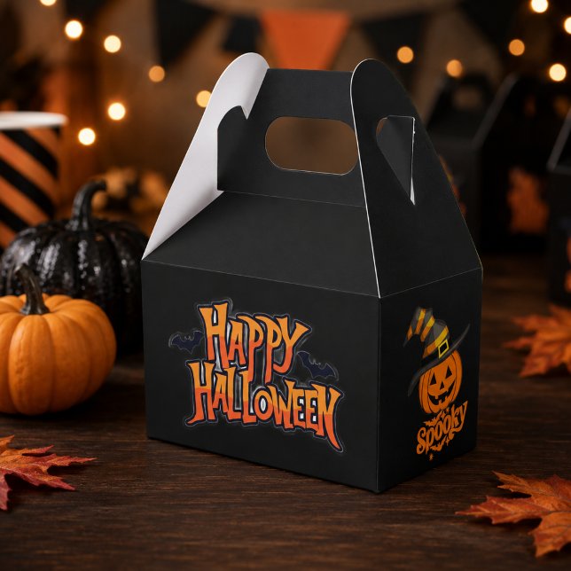 Caixa de Favor de Halloween com Chapéu de Bruxa de (Criador carregado)