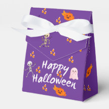 Caixa de Favor de Halloween Roxa Fofa 2