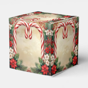 Caixa de Favor de Natal com Cana-de-Açúcar
