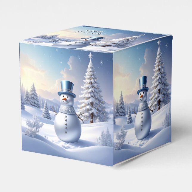 Caixa de Favor de Natal de Árvore de Natal Homem d (Frente)