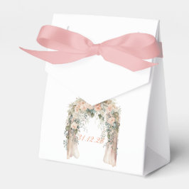 Caixa de Favor de Noiva com Flor de Pêssego Elegan