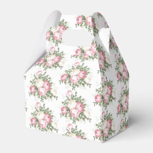 Caixa de Favor de Noivado com Rosa Vintage