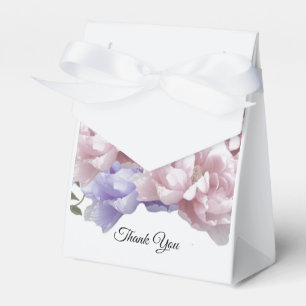 Caixa de Favor de Peônias Rosa e Roxo