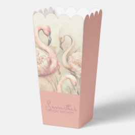 Caixa de Favor de Pipoca para Chá de Noiva Chique 