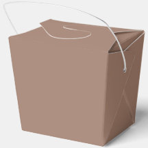 Caixa de Favor de Takeout Marrom Elegante