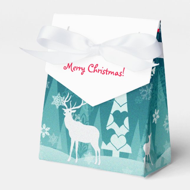 Caixa de Favor de Veado de Natal Fofo (Frente)