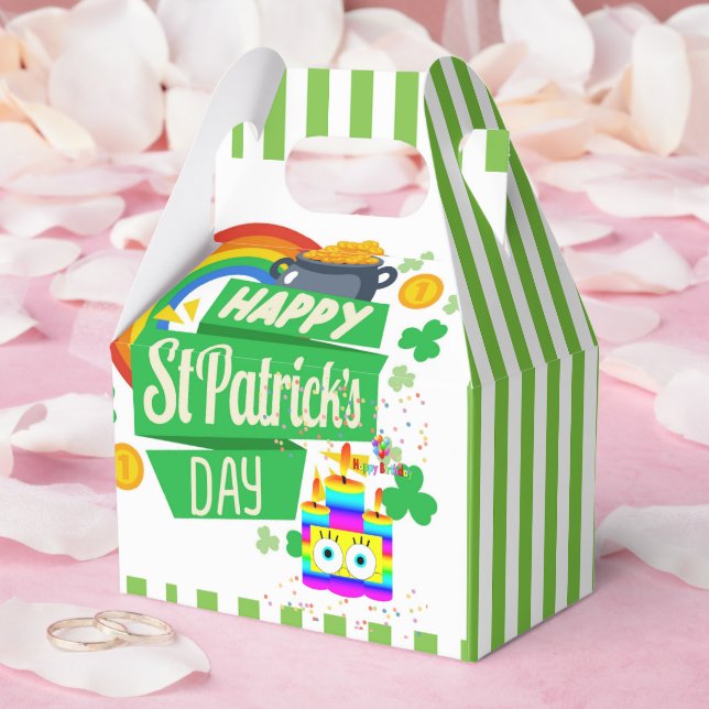 Caixa de Favor Dia de São Patrício Feliz Aniversár (Casamento)