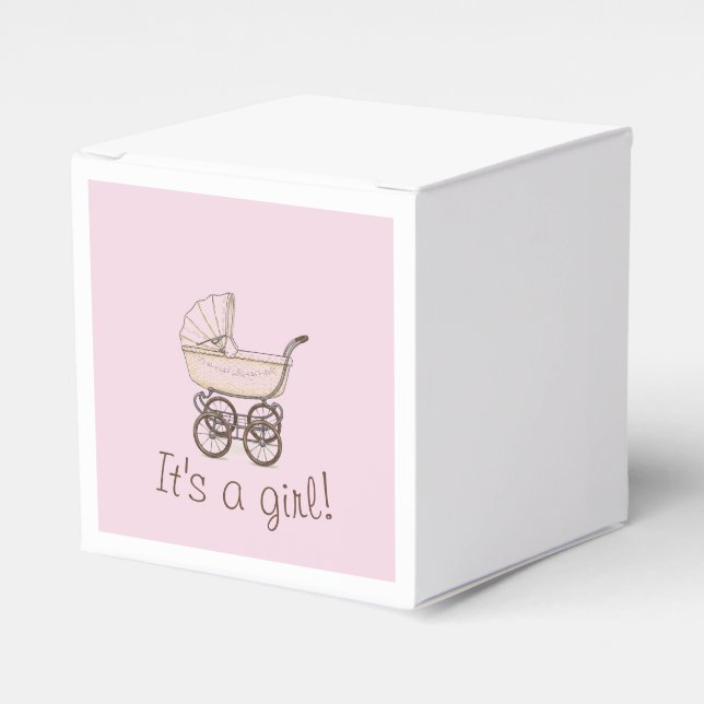 Caixa de favor do carrinho de bebê rosa (Frente)