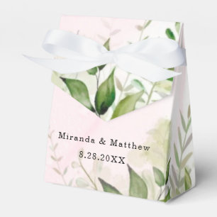 Caixa de Favor do Casamento Aéreo Rosa-Rosa-Blush