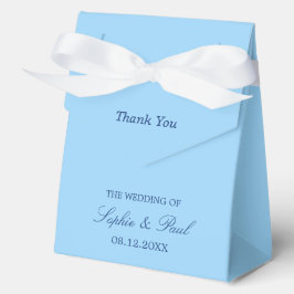 Caixa de Favor do Casamento Azul Elegante Cornflow
