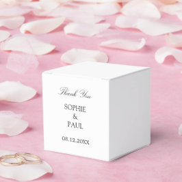 Caixa de Favor do Casamento Branco Tradicional Ele