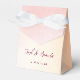 Caixa de Favor do Casamento Colorido Romântico