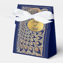 Caixa de Favor do Casamento de Nouveau de Peacock