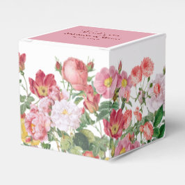 Caixa de Favor do Casamento de Rosa Florais Elegan