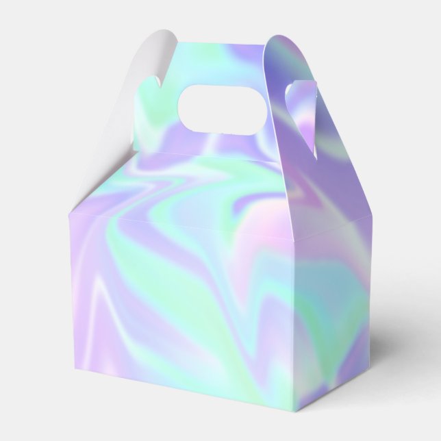 Caixa de Favor do Casamento do Pastel Design bonit (Frente)