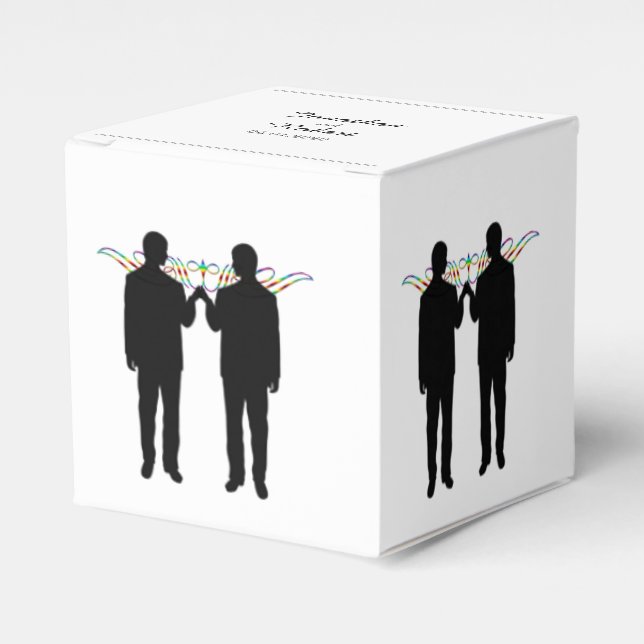 Caixa de Favor do Casamento do Rainbow Elegance Gr (Frente)