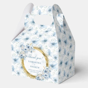 Caixa de Favor do Casamento Dourado Azul-Boêmia Aé