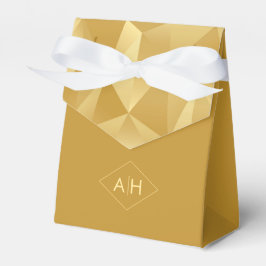 Caixa de Favor do Casamento Geométrico Moderno em 