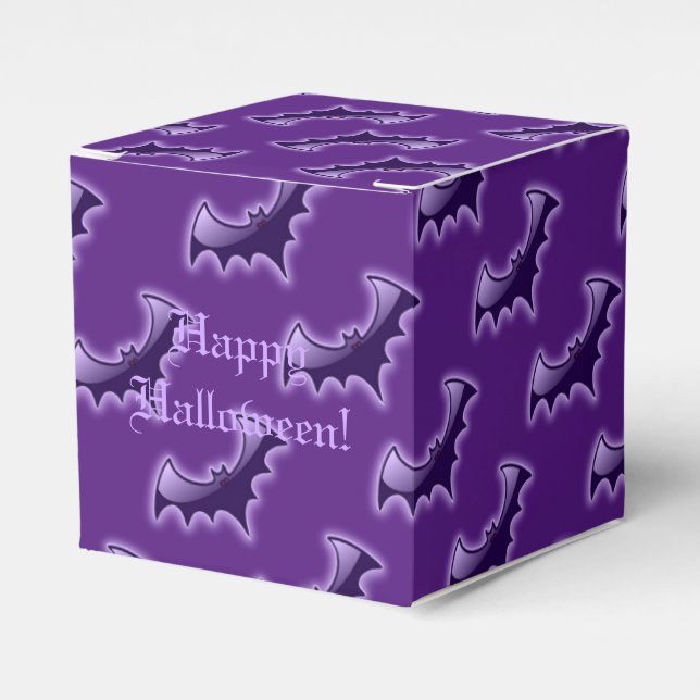 Caixa de Favor do Cubo Bats Noturnos Roxo (Frente)