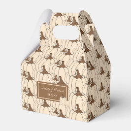 Caixa de Favor do Elegante Creamy Pumpkins Casamen