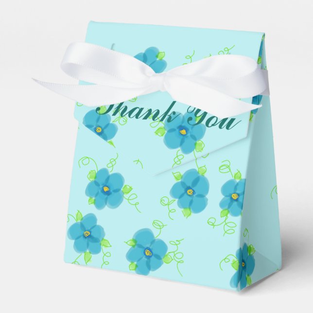 Caixa de Favor do Envelope Flor de Turquesa (Frente)