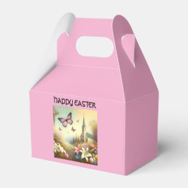 Caixa de favor do felz pascoa rosa
