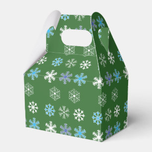 Caixa de Favor do Floco de Neve Verde