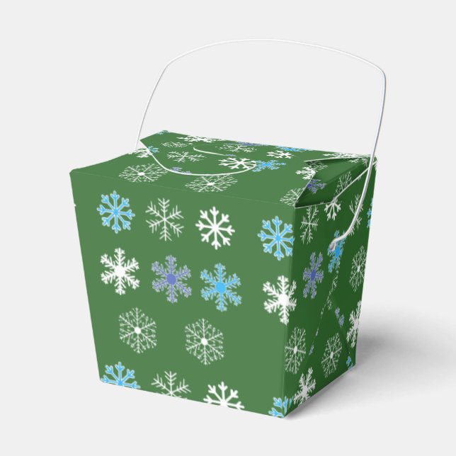 Caixa de Favor do Floco de Neve Verde (Frente)
