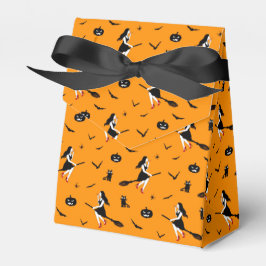 Caixa de Favor do Orange Halloween com Bruxas