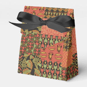 Caixa de Favor do Patchwork Faux do Egito