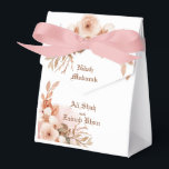 Caixa de Favor do rosa gold Floral Nikah Mubarak<br><div class="desc">Imprima seus convidados com uma Dourada e espantosa Rosa do casamento Floral Islâmico, caixa de favoritos Nikah que mostra uma bela Rosa Dourada fronteira Floral e caligrafia elegante com o nome personalizado de noiva e noiva na frente e a brilha do ouro rosa na parte de trás da caixa de...</div>