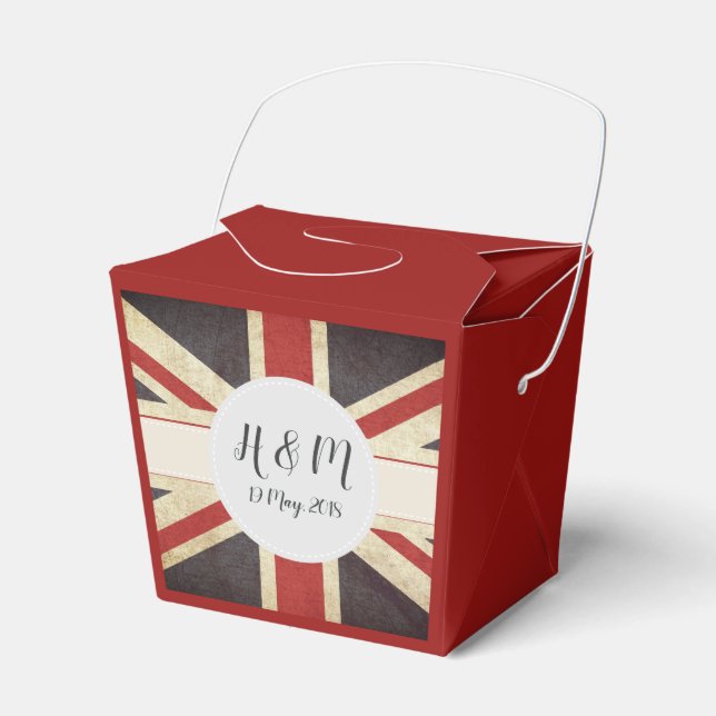 Caixa de Favor do Royal Weding Union Jack Monogram (Frente)