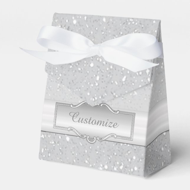 Caixa de Favor do Sparkle do Elegante Personalizad (Frente)