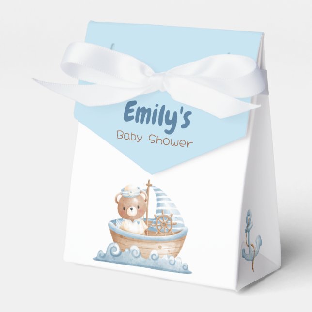 Caixa de Favor do Urso Náutico (Chá de fraldas de  (Frente)