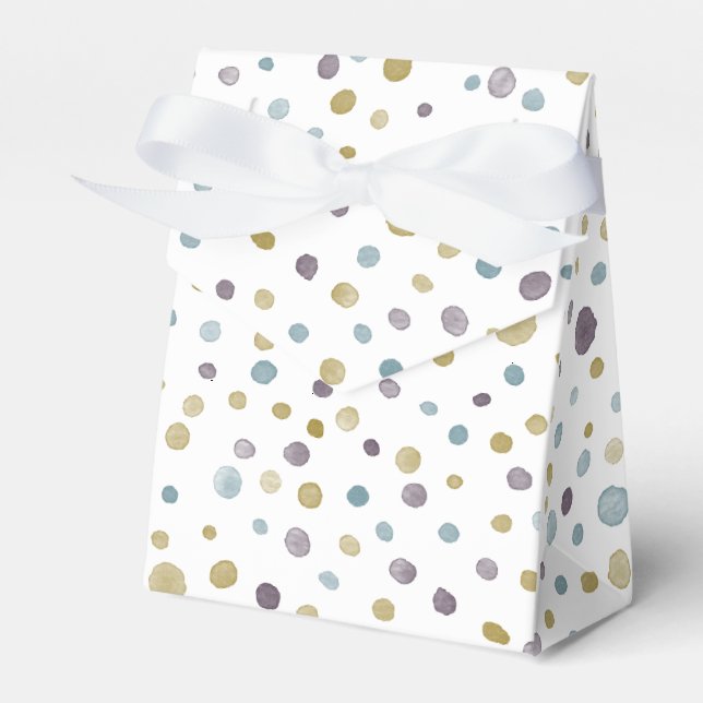 Caixa de Favor Dots de Aquarela Janet Confetti (Frente)