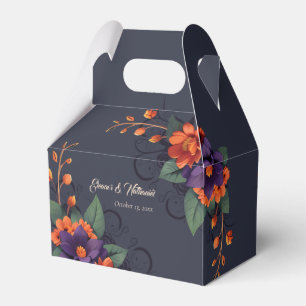 Caixa de Favor Elegante Gótico 3D Floral