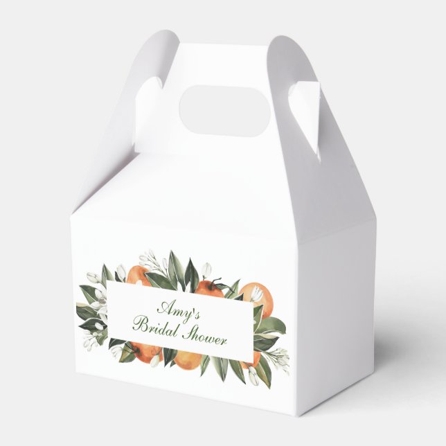 Caixa de Favor em Estilo Gable Laranja Principal (Frente)