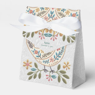 Caixa de Favor Floral Colorida para Aves Pequenas