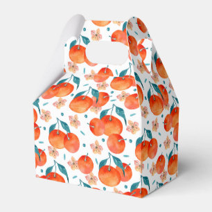 Caixa de Favor Floral de Fruta de Aquarela