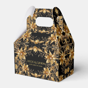 Caixa de Favor Floral do ouro