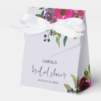 Caixa de Favor Floral Lavanda Desbotada em Aquarel